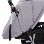 Tandem steel gray and black stroller for 2 children by vidaXL, Baby strollers - Ref: Foro24-10113, Price: 203,53 €, Discount: %