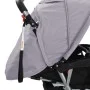 Tandem steel gray and black stroller for 2 children by vidaXL, Baby strollers - Ref: Foro24-10113, Price: 199,84 €, Discount: %