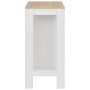 Mesa alta de cocina con estantería blanca 110x50x103 cm by , Kitchen and dining tables - Ref: Foro24-280215, Price: 134,64 €,...