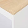 Mesa alta de cocina con estantería blanca 110x50x103 cm by , Kitchen and dining tables - Ref: Foro24-280215, Price: 134,64 €,...