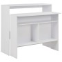 Mesa de bar con 2 tableros blanca 130x40x120 cm by , Kitchen and dining tables - Ref: Foro24-280217, Price: 189,21 €, Discoun...
