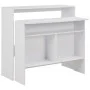 Mesa de bar con 2 tableros blanca 130x40x120 cm by , Kitchen and dining tables - Ref: Foro24-280217, Price: 199,34 €, Discoun...