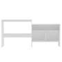 Mesa de bar con 2 tableros blanca 130x40x120 cm by , Kitchen and dining tables - Ref: Foro24-280217, Price: 189,21 €, Discoun...