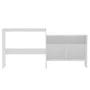Mesa de bar con 2 tableros blanca 130x40x120 cm by , Kitchen and dining tables - Ref: Foro24-280217, Price: 199,34 €, Discoun...