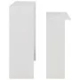 Mesa de bar con 2 tableros blanca 130x40x120 cm by , Kitchen and dining tables - Ref: Foro24-280217, Price: 199,34 €, Discoun...