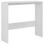 Mesa de bar con 2 tableros blanca 130x40x120 cm by , Kitchen and dining tables - Ref: Foro24-280217, Price: 189,21 €, Discoun...