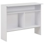 Mesa de bar con 2 tableros blanca 130x40x120 cm by , Kitchen and dining tables - Ref: Foro24-280217, Price: 189,21 €, Discoun...