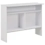Mesa de bar con 2 tableros blanca 130x40x120 cm by , Kitchen and dining tables - Ref: Foro24-280217, Price: 199,34 €, Discoun...