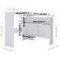 Mesa de bar con 2 tableros blanca 130x40x120 cm by , Kitchen and dining tables - Ref: Foro24-280217, Price: 189,21 €, Discoun...