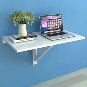 Folding wall table white 100x60 cm by vidaXL, Folding tables - Ref: Foro24-243054, Price: 63,54 €, Discount: %