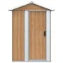 Cobertizo de jardín acero galvanizado marrón 126x97,5x177 cm de , Cobertizos - Ref: Foro24-316236, Precio: 155,35 €, Descuent...