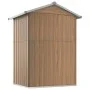 Cobertizo de jardín acero galvanizado marrón 126x97,5x177 cm de , Cobertizos - Ref: Foro24-316236, Precio: 155,35 €, Descuent...