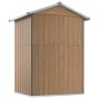 Cobertizo de jardín acero galvanizado marrón 126x97,5x177 cm de , Cobertizos - Ref: Foro24-316236, Precio: 168,69 €, Descuent...