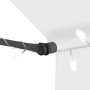 Toldo manual retráctil con LED crema 400 cm