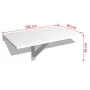 Mesa plegable de pared blanco 100x60 cm de vidaXL, Mesas plegables - Ref: Foro24-243054, Precio: 60,91 €, Descuento: %