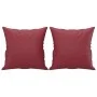 Juego de sofás con cojines 2 piezas cuero sintético rojo tinto by , Sofas - Ref: Foro24-3201391, Price: 487,09 €, Discount: %