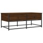 Mitteltisch aus braunem Eichenfurnierholz 100x51x40 cm von , Couchtisch - Ref: Foro24-833974, Preis: 62,16 €, Rabatt: %