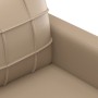 Juego de sofás con cojines 2 piezas cuero sintético capuchino by , Sofas - Ref: Foro24-3201372, Price: 431,53 €, Discount: %