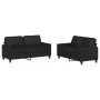 Juego de sofás con cojines 2 piezas cuero sintético negro by , Sofas - Ref: Foro24-3201408, Price: 388,94 €, Discount: %