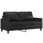 Juego de sofás con cojines 2 piezas cuero sintético negro by , Sofas - Ref: Foro24-3201408, Price: 388,94 €, Discount: %