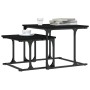 Mesa de centro apilable 2 piezas madera de ingeniería negro by , Coffee table - Ref: Foro24-833368, Price: 33,17 €, Discount: %