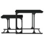 Mesa de centro apilable 2 piezas madera de ingeniería negro by , Coffee table - Ref: Foro24-833368, Price: 33,17 €, Discount: %