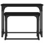 Mesa de centro apilable 2 piezas madera de ingeniería negro by , Coffee table - Ref: Foro24-833368, Price: 33,17 €, Discount: %