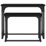 Stapelbarer Couchtisch, 2-teilig, aus schwarzer Spanplatte von , Couchtisch - Ref: Foro24-833368, Preis: 31,96 €, Rabatt: %