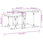 Mesa de centro apilable 2 piezas madera de ingeniería negro by , Coffee table - Ref: Foro24-833368, Price: 33,17 €, Discount: %