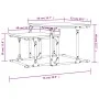 Stapelbarer Couchtisch, 2-teilig, aus schwarzer Spanplatte von , Couchtisch - Ref: Foro24-833368, Preis: 31,96 €, Rabatt: %