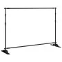 Soportes de telón de fondo 2 uds acero negro 305x243 cm by , studio montages - Ref: Foro24-3187467, Price: 190,25 €, Discount: %