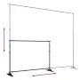 Soportes de telón de fondo 2 uds acero negro 305x243 cm by , studio montages - Ref: Foro24-3187467, Price: 190,25 €, Discount: %