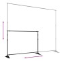 Soportes de telón de fondo 2 uds acero negro 305x243 cm by , studio montages - Ref: Foro24-3187467, Price: 193,39 €, Discount: %