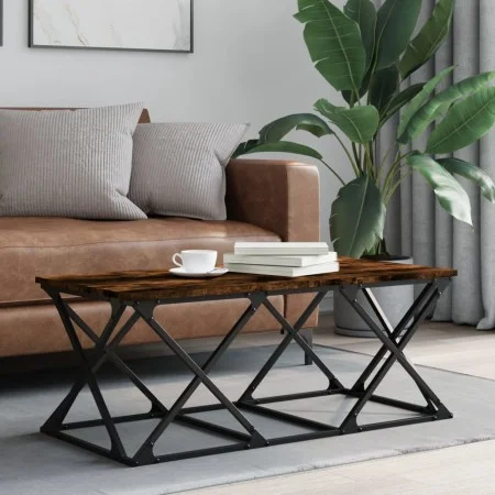Mesa de centro madera de ingeniería roble ahumado 100x49x40 cm by , Coffee table - Ref: Foro24-835361, Price: 45,31 €, Discou...