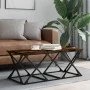 Mesa de centro madera de ingeniería roble ahumado 100x49x40 cm by , Coffee table - Ref: Foro24-835361, Price: 45,31 €, Discou...