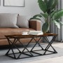 Mesa de centro madera de ingeniería roble ahumado 100x49x40 cm by , Coffee table - Ref: Foro24-835361, Price: 45,81 €, Discou...