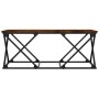 Mesa de centro madera de ingeniería roble ahumado 100x49x40 cm