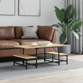 Mesa de centro madera de ingeniería roble Sonoma 100x50,5x40 cm de , Mesas de centro - Ref: Foro24-835375, Precio: 36,46 €, D...
