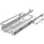 Herausnehmbare Drahtkörbe, 2 Stück, silber, 300 mm. von vidaXL, Behälter für Küchenutensilien - Ref: Foro24-50478, Preis: 64,...