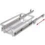 Herausnehmbare Drahtkörbe, 2 Stück, silber, 300 mm. von vidaXL, Behälter für Küchenutensilien - Ref: Foro24-50478, Preis: 54,...