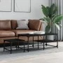 Mesas de centro apilables 2 piezas madera de ingeniería negro de , Mesas de centro - Ref: Foro24-835394, Precio: 49,08 €, Des...