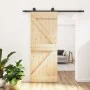 Puerta corredera con herrajes madera maciza de pino 85x210 cm de , Puertas - Ref: Foro24-3203045, Precio: 183,33 €, Descuento: %