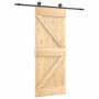 Puerta corredera con herrajes madera maciza de pino 85x210 cm von , Türen - Ref: Foro24-3203045, Preis: 176,06 €, Rabatt: %