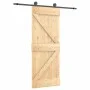 Puerta corredera con herrajes madera maciza de pino 85x210 cm de , Puertas - Ref: Foro24-3203045, Precio: 183,33 €, Descuento: %