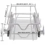 Herausnehmbare Drahtkörbe, 2 Stück, silber, 300 mm. von vidaXL, Behälter für Küchenutensilien - Ref: Foro24-50478, Preis: 64,...