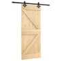 Puerta corredera con herrajes madera maciza de pino 85x210 cm by , Doors - Ref: Foro24-3203123, Price: 187,66 €, Discount: %