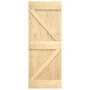Puerta corredera con herrajes madera maciza de pino 85x210 cm by , Doors - Ref: Foro24-3203123, Price: 187,66 €, Discount: %