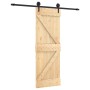 Puerta corredera con herrajes madera maciza de pino 70x210 cm von , Türen - Ref: Foro24-3203227, Preis: 163,96 €, Rabatt: %
