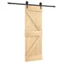 Puerta corredera con herrajes madera maciza de pino 70x210 cm von , Türen - Ref: Foro24-3203227, Preis: 162,71 €, Rabatt: %