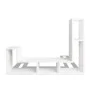Weißer L-förmiger TV-Schrank von vidaXL, TV-Möbel - Ref: Foro24-243066, Preis: 128,08 €, Rabatt: %